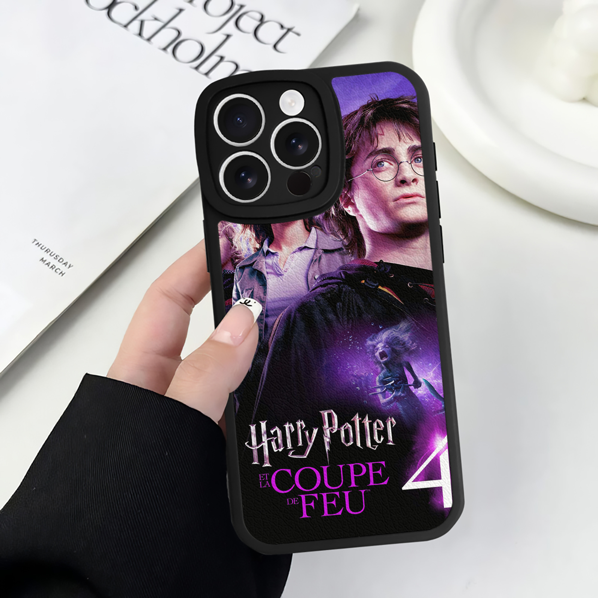 （画像用） Harry Potter ハリー・ポッターシリーズ 【iPhone 16シリーズ対応】シリコンスマホケース（レザー調） 材質：シリコン